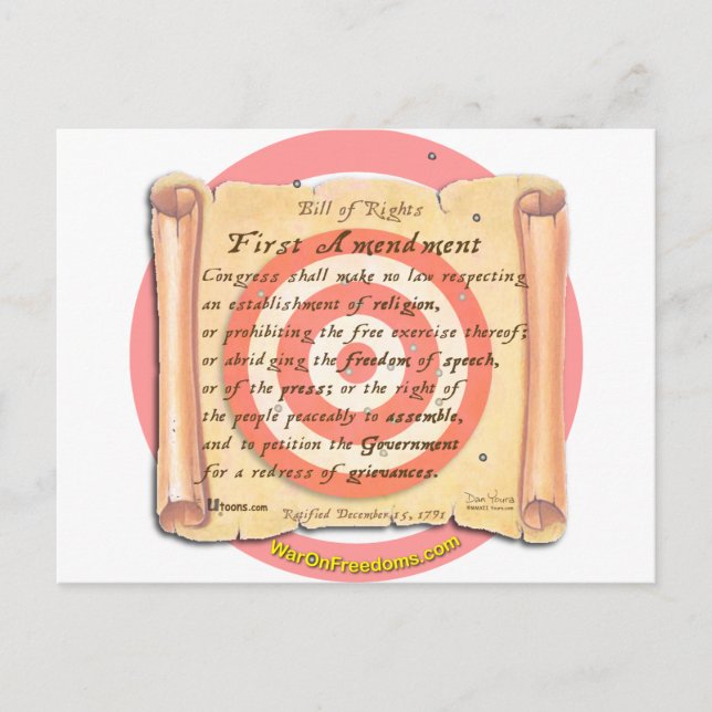 Grundrechtecharta Postkarte (Vorderseite)