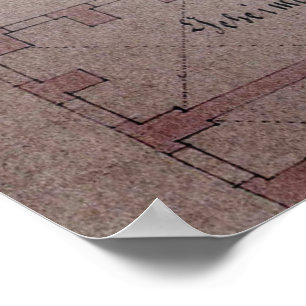 Grundriss Dresden Green Vault Grünes Gewölbe Poster