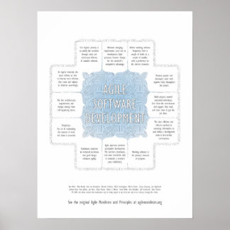 Grundsätze der Agile Software Development Poster