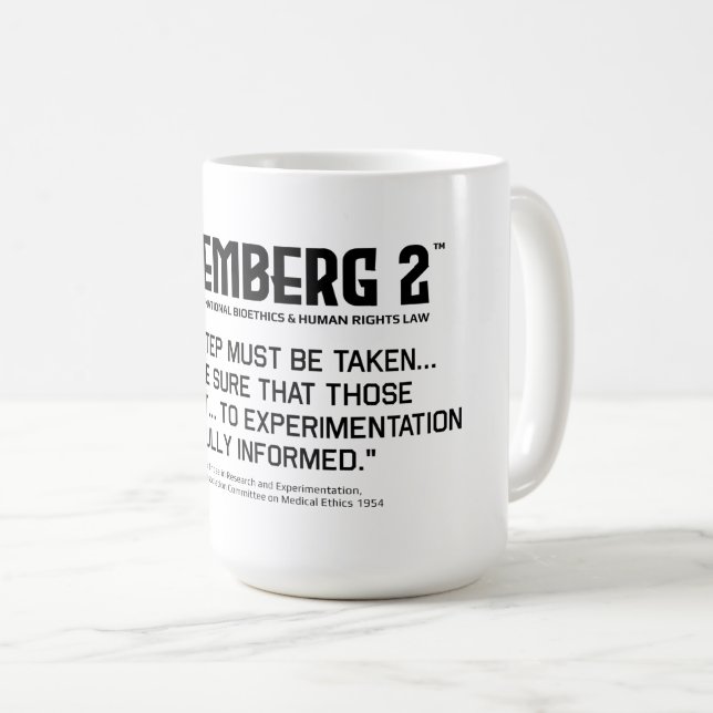 Grundsätze für Personen in Forschung und Experimen Kaffeetasse (VorderseiteRechts)