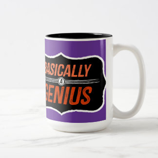 Grundsätzlich ein Genie (für Christus) Zweifarbige Tasse