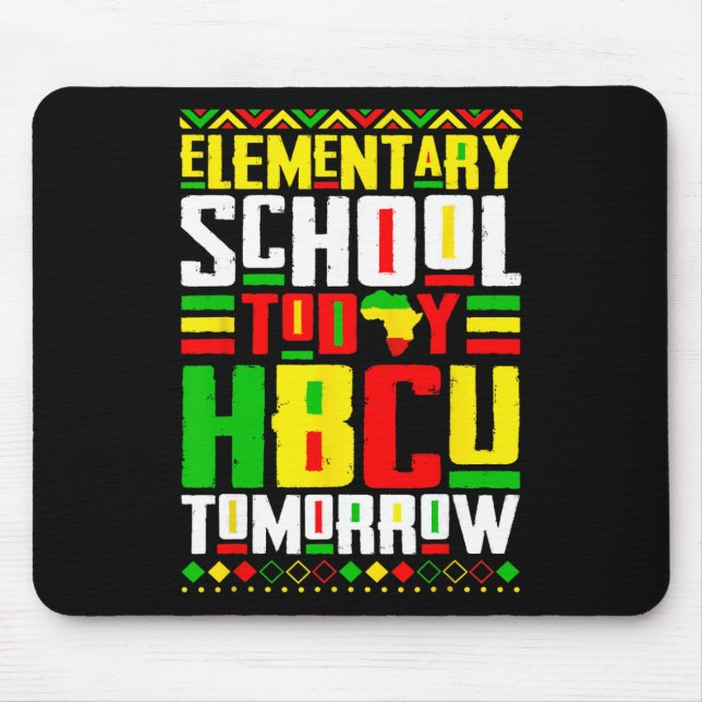 Grundschule heute Hbcu morgen Historisches C Mousepad (Vorne)