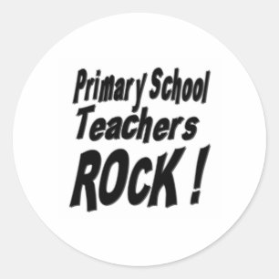 Grundschule-Lehrer-Felsen! Aufkleber