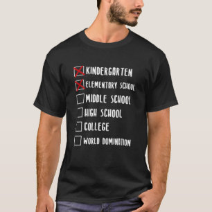 Grundschule, Mittelschule, Hochschule, Uni Cl T-Shirt
