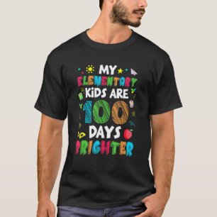 Grundschulkinder 100 Tage heller der Schule Lehrer T-Shirt