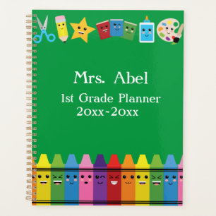 Grundschullehrer Kawaii Planer