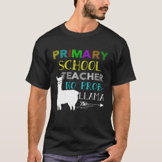 Grundschullehrer Nr. Pro Llama zurück zur Schule T-Shirt