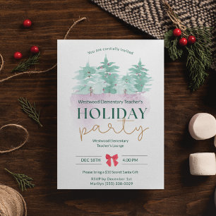 Grundschullehrer Weihnachts-Party Einladung