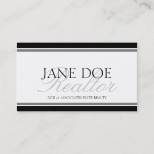 Grundstücksmakler-silbernes Skript - verfügbarer Visitenkarte