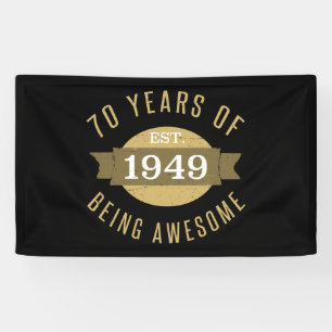 Gründung 1949 70. Geburtstag Banner