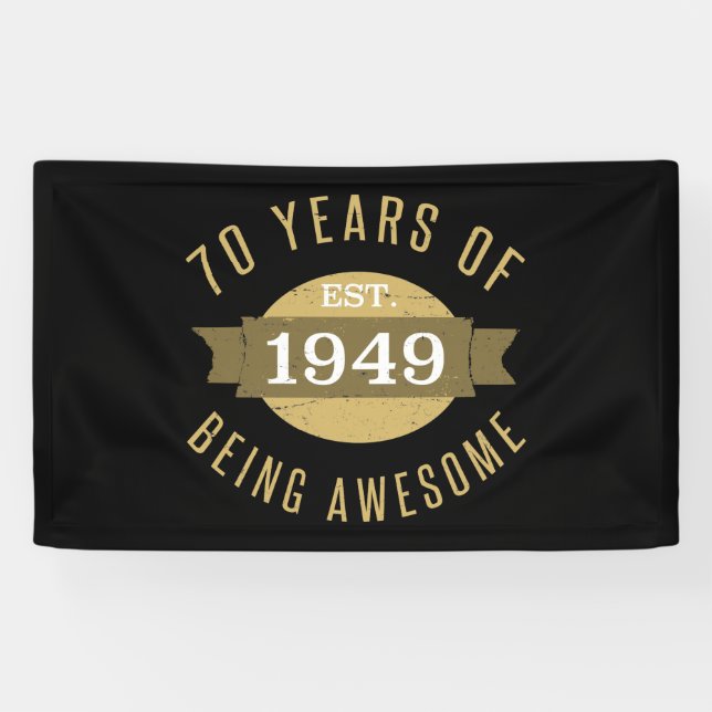 Gründung 1949 70. Geburtstag Banner (Horizontal)