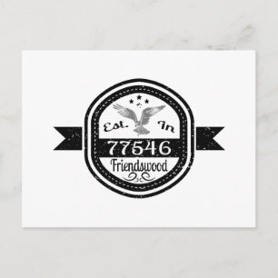 Gründung 77546 Friendswood Postkarte