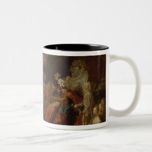 Gründung des Auftrages schwarzen Eagles Zweifarbige Tasse