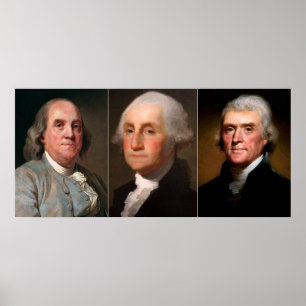 GRÜNDUNG VÄTER DES AMERIKA-TRIPTYCH POSTER