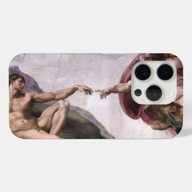 Gründung von Adam durch Buonarroti Michelangelo Case-Mate iPhone Hülle (Rückseite (Horizontal))