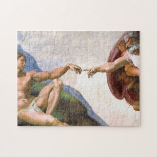 Gründung von Adam durch Michelangelo Puzzle