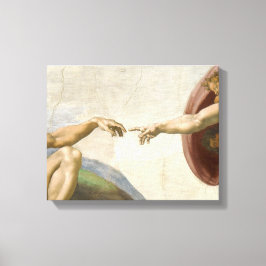 Gründung von Adam Hands - Michelangelo Leinwanddruck
