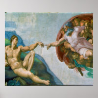 Gründung von Adam - Michelangelo 1475 - 1564
