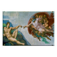 Gründung von Adam - Michelangelo 1475 - 1564