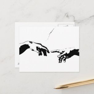 Gründung von Adam Postkarte