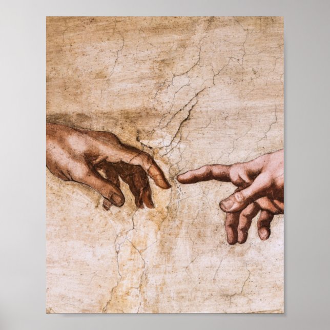 Gründung von Adam restauriert Michelangelo Poster (Vorne)
