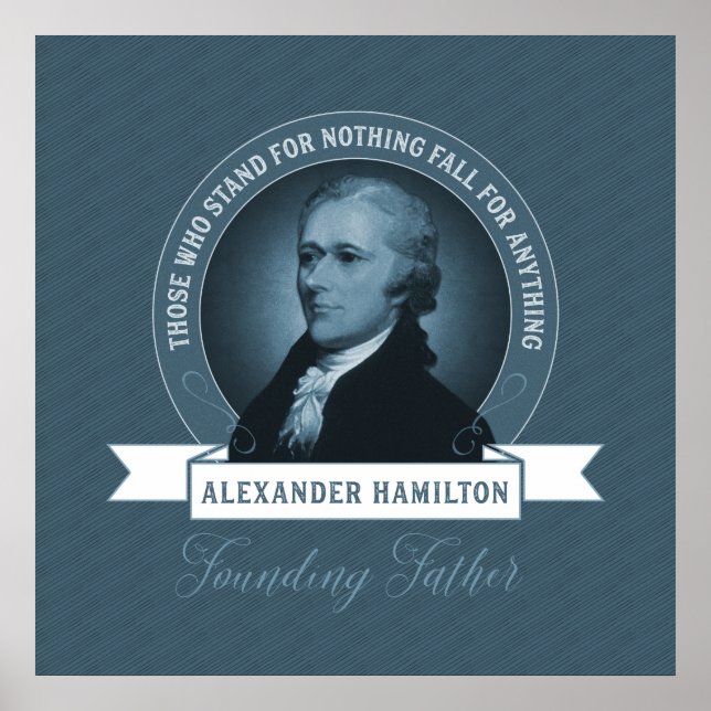 Gründung von Vater Alexander Hamilton Poster (Vorne)