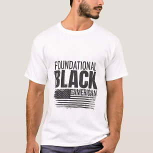 Gründungsmitglied Black American Black History Pat T-Shirt