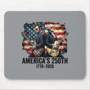 Gründungsvater Abe Lincoln spielt Gitarre 250. Mousepad