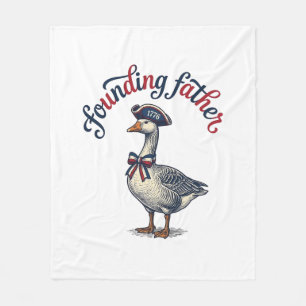 Gründungsvater Gans Vintage Patriotisches Hemd Des Fleecedecke