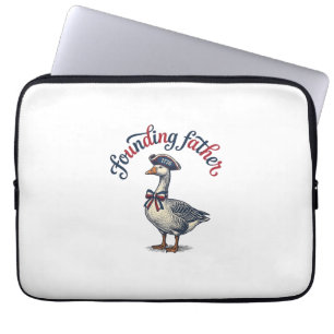 Gründungsvater Gans Vintage Patriotisches Hemd Des Laptopschutzhülle