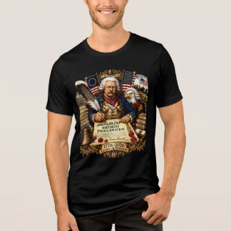 Gründungsvater unterzeichnet Erklärung vor 250 Jah Tri-Blend Shirt