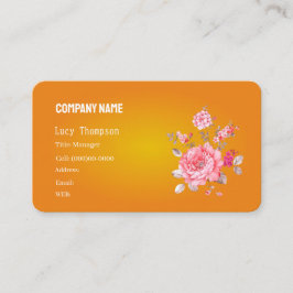 GRUNDVORLAGE DER GESCHÄFTSKARTE , Blume Visitenkarte