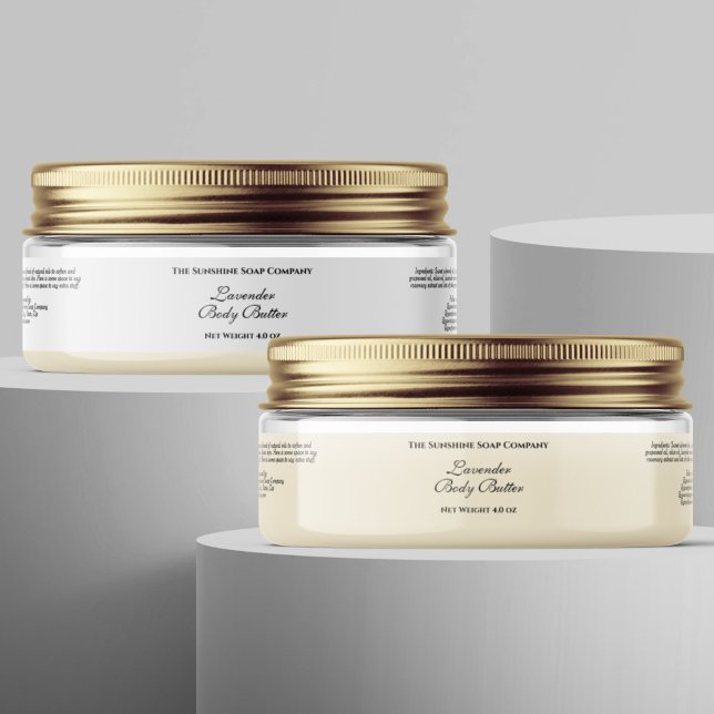 Grundwasserdichte weiße Kosmetik JAR-Etikett 1" x  Aufkleber (Von Creator hochgeladen)