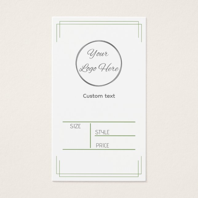 Grundweiß mit Logo-Produktpreis (Vorderseite)