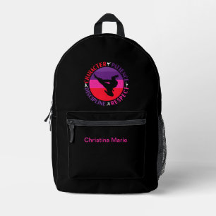 Grundwerte der Kampfkunst - Karate Bedruckter Rucksack