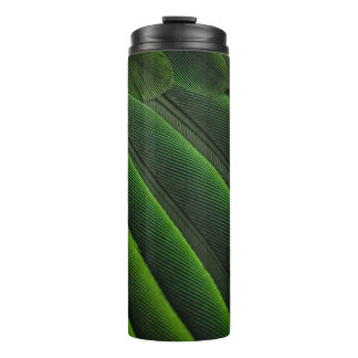 Grüne 3D-Tapete Thermosbecher