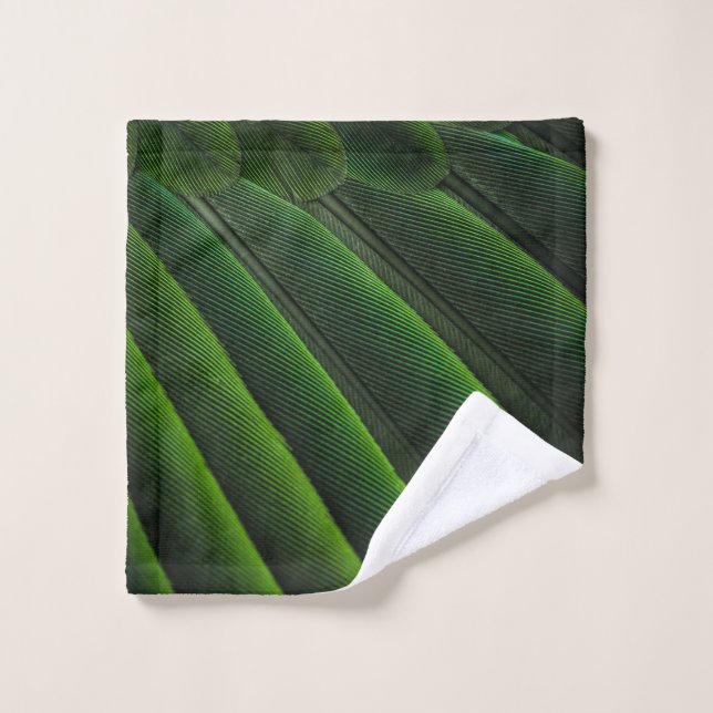 Grüne 3D-Tapete Waschlappen (Waschlappen)