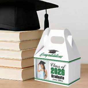 Grüne Abschlussfeier der Klasse 2026 Foto Geschenkschachtel