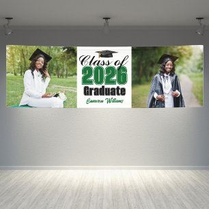 Grüne Abschlussklasse 2026 Foto-Abschlussfeier Bre Banner