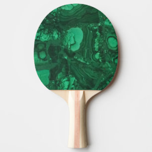 Grüne Abstrakt lebendige Wirbel Gemstone Tischtennis Schläger