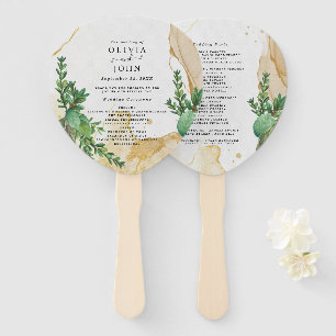 Grüne Abstrakte Aquarellgestaltung Idee Fächer