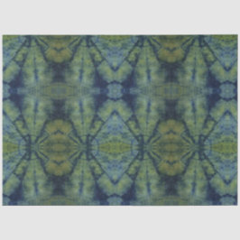 Grüne Abstrakte Gefärbte Krawatte Traditioneller M Seidenpapier