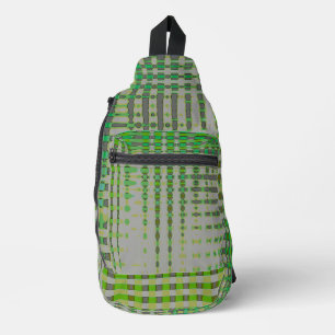 Grüne abstrakte Kunst 1003 Crossbody Bag