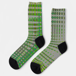 Grüne abstrakte Kunst 1003 Socken