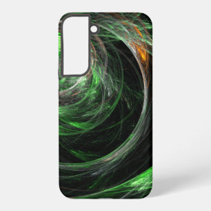 Grüne abstrakte Kunst rund um die Welt Samsung Galaxy Hülle