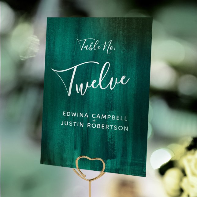 Grüne abstrakte moderne Kunsttichennummer Tischnummer (Von Creator hochgeladen)