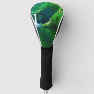 Grüne abstrakte Moos-Textur-iPhone-Hülle Golf Headcover