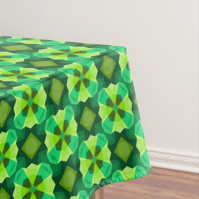 Grüne abstrakte Tischdecke (Beispiel)