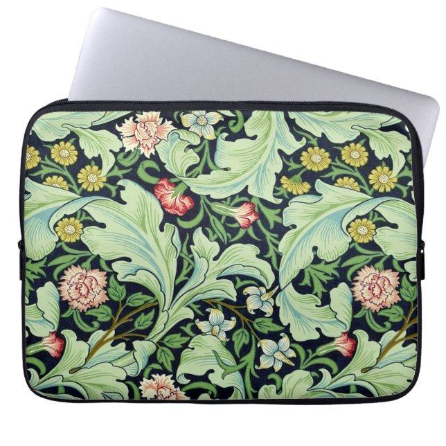Grüne Acanthus-Laptop-Hülse Laptopschutzhülle (Vorderseite)