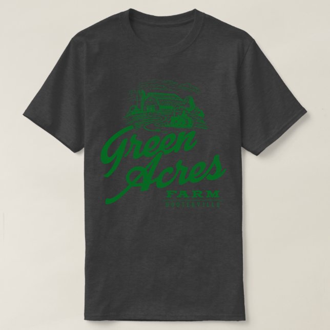 Grüne Acres T-Shirt (Design vorne)
